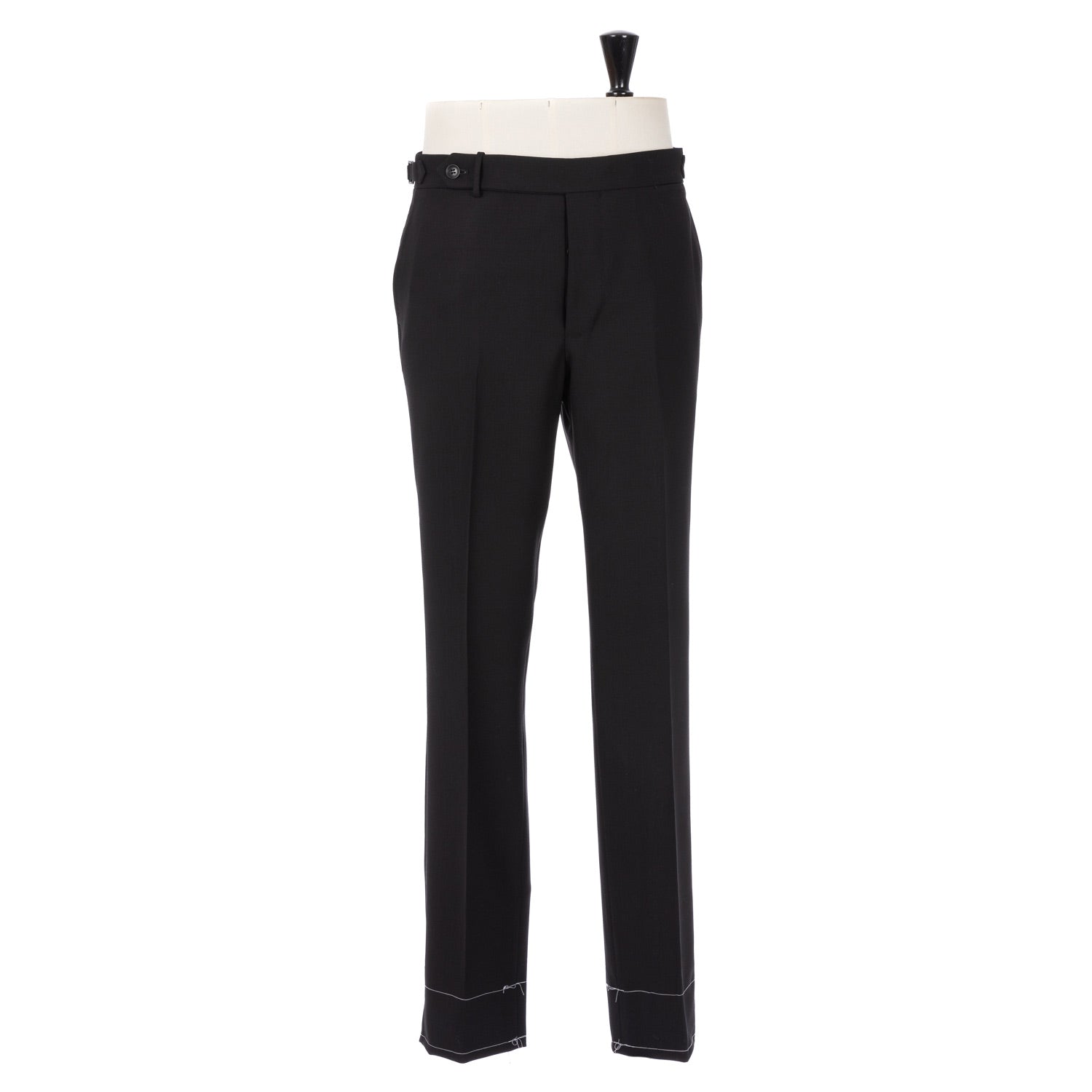 Exclusively for Michael Jondral: Black Trousers made of  "Four Season"-Fresco made from English Wool - Rota Sartorial